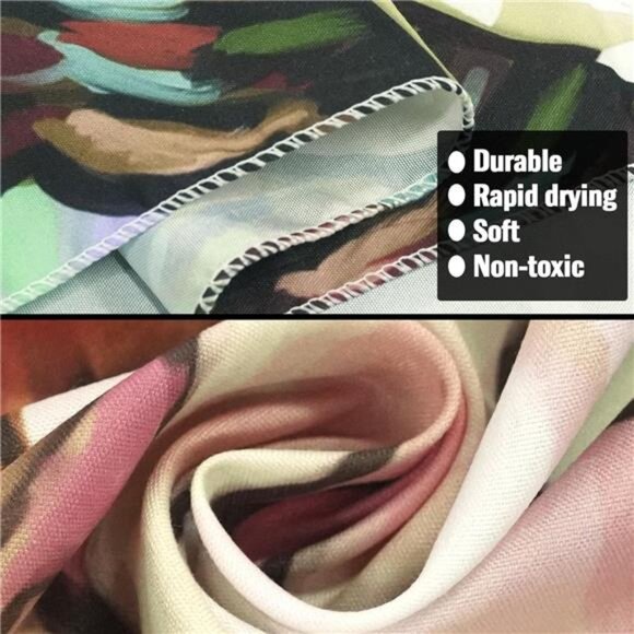 Colorful Floral Tapestry Wall hanging, Bright Boho Fabric Blossom Tapestries - Picture 5 of 8